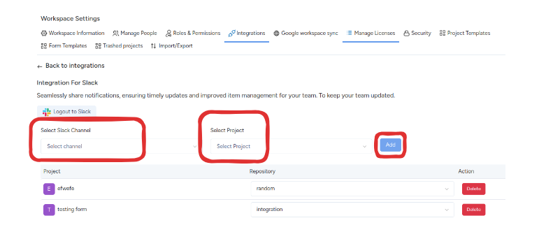 After successful setup